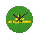 i
 love
 volleyball  Wall Clocks