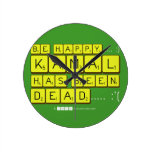 bE happy..... :)
     Kamal
 has been
 dead..... :'(  Wall Clocks
