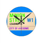 Minion Street  Wall Clocks