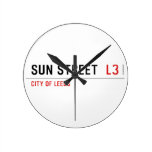 Sun Street   Wall Clocks
