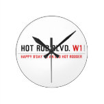 Hot Rod Blvd.  Wall Clocks