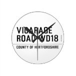 VICARAGE ROAD  Wall Clocks