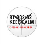 RT 002/02 KEEP CALM  Wall Clocks
