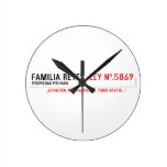 Familia reyes   Wall Clocks