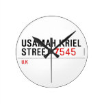 usamah kriel street  Wall Clocks