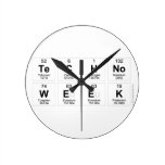 Techno
 Week  Wall Clocks