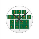 OPS
 Science
 Coaches
 ROCK  Wall Clocks