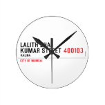 LALITH BHAI KUMAR STREET  Wall Clocks