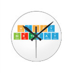 happy
 birthday
   Wall Clocks