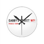 gabby's street  Wall Clocks