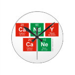 candy
 cane  Wall Clocks