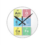 amo
  el
  cafe  Wall Clocks