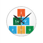 I 
 luv 
 You  Wall Clocks