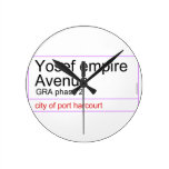 Yosef empire  Avenue   Wall Clocks