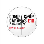 Coffee shop Caracas  Wall Clocks