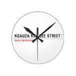Kgauza Key Gee Street  Wall Clocks