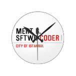 MERT B. SFTWR  Wall Clocks