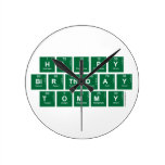 happy
 birthday 
 tommy  Wall Clocks