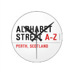 Alphabet  Street  Wall Clocks