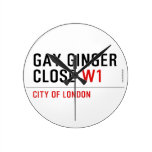 GAY GINGER CLOSE  Wall Clocks