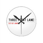 THREE POINT LANE  Wall Clocks