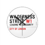 Wilderness  Street  Wall Clocks