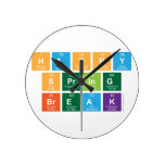 Happy
 Spring
 Break  Wall Clocks