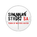 Shannan Street  Wall Clocks