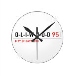 O-L-I-W-O-O-D  Wall Clocks