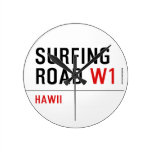 Surfing Road  Wall Clocks