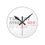 Time out Street  Wall Clocks