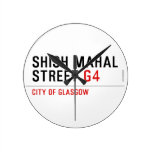 SHISH MAHAL  Street  Wall Clocks