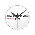 Anna Hopkins WA8  Wall Clocks