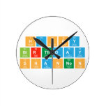Happy
 Birthday
 Shannon  Wall Clocks