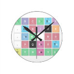 ABC|DEF
 .|GHIJK 
 .|LM.N|O 
 .PQRST
 UVWXYZ  Wall Clocks