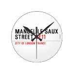 Manuel le Saux Street  Wall Clocks