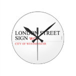 LONDON STREET SIGN  Wall Clocks