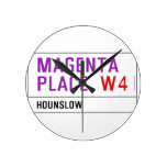 Magenta Place   Wall Clocks