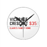 vicarage crescent  Wall Clocks
