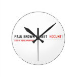 paul brown street   Wall Clocks