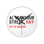 Al Mansour  Street   Wall Clocks