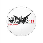 Kailyn ringer Popular road  Wall Clocks