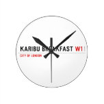 karibu breakfast  Wall Clocks