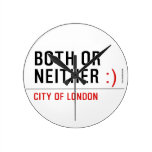 BOTH or NEITHER  Wall Clocks