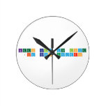 keep calm and love 
 jim ramos escuadro  Wall Clocks