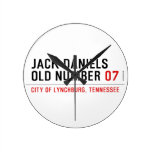 Jack Daniels Old Number  Wall Clocks