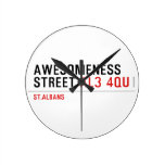 awesomeness street  Wall Clocks