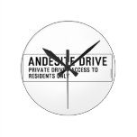 andesite drive  Wall Clocks