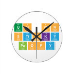 UH OH Stinky Poopy  Wall Clocks