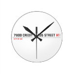 7800 Credit cards street  Wall Clocks